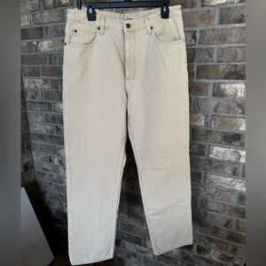 L.L. Bean Men's Jeans, Relaxed Fit, Fleece-Lined Size 34x30